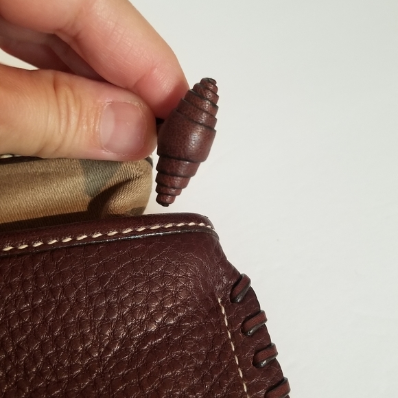 Burberry Checker And Brown Leather Clutch! - Picture 13 of 16